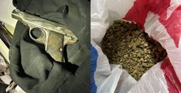 חשד: ארבעה מוכרים למשטרה החזיקו סמים ואקדח