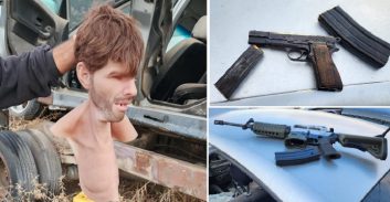 שניים נעצרו באזור השרון עם כלי נשק, תחמושת ומסכת סיליקון דמויית-אדם