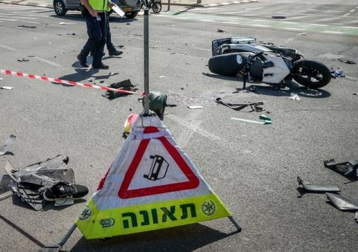 תאונת אופנוע אילוסטרציה