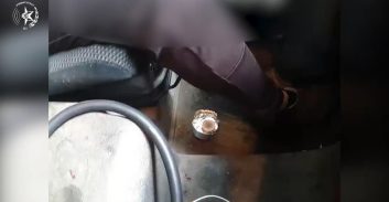 צפו: נהג משאית נעצר עקב עישון נרגילה במהלך הנהיגה