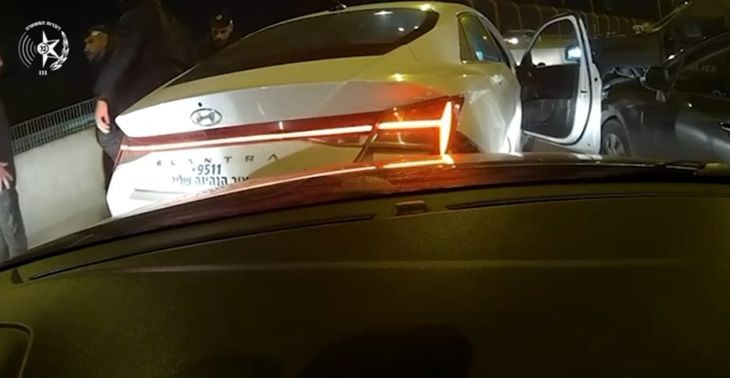 שוטרי ירושלים תפיסת גנבי רכב