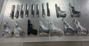 סוכל ניסיון להבריח תשעה אקדחים וחלקי נשק בגבול ירדן