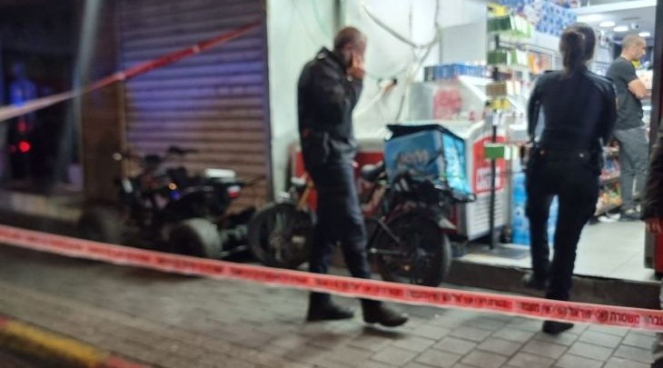 צילום זירת ירי יפו