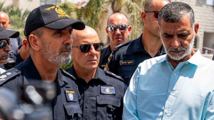 המפכ"ל לוי טמרה ראש העירייה אבו רומי