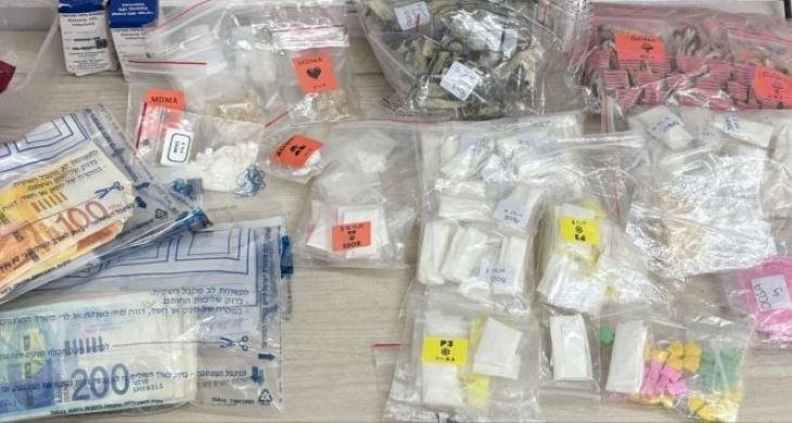 תפיסת סמים רוכב אופנוע הרצליה 