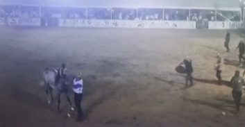 מנחה-סוסים נעצר בחשד לרשלנות: שחרר סוס שפגע בשופט הספרדי של התחרות