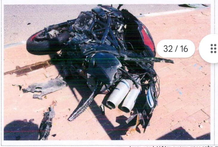 האופנוע של ההרוג