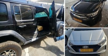 שני רכבים גנובים וג'יפ ממוגן-ירי נתפסו במתחם בנצרת המזוהה עם ארגון-פשע