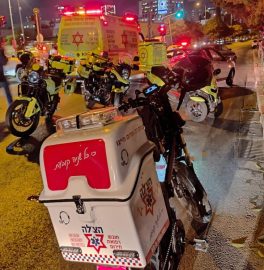 ירי תל אביב גבר פצוע