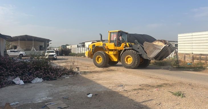 פינוי חניון נחלה חקלאית נתב"ג