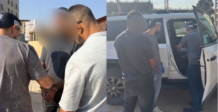 פרוטקשן אילת מעצר קבלני בניה (צילום: דוברות משטרה)