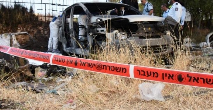 הצתה רכב ארכיון להמחשה - חיצונית