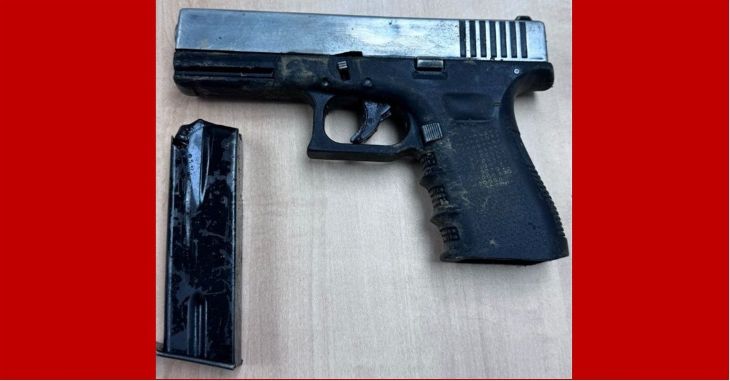 אקדח נתפס יהוד נסיון לדרוס