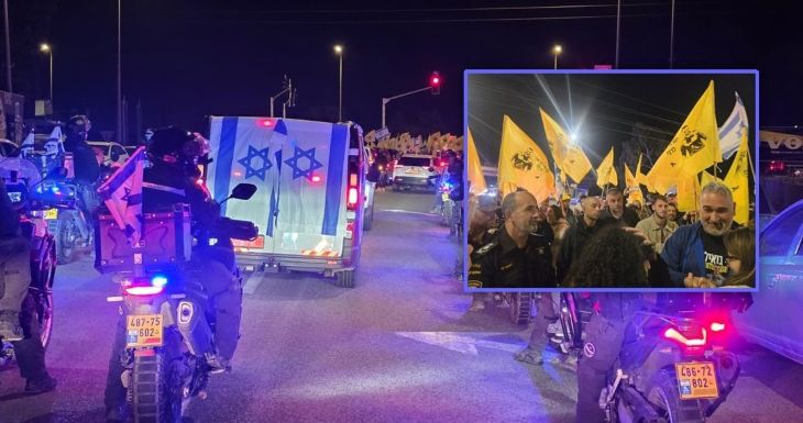 רני גואילי ז"ל שיירה לאבו כביר (דוברות המשטרה)