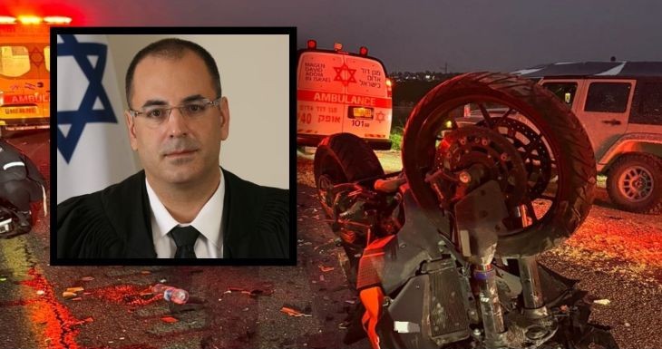  בני שגיא, נשיא בית המשפט המחוזי ב"ש נהרג בתאונת אופנוע קטלנית