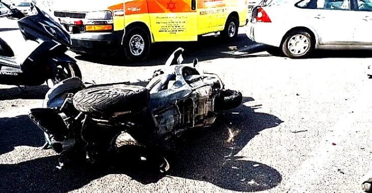 תאונה אופנוע ארכיון להמחשה מד"א