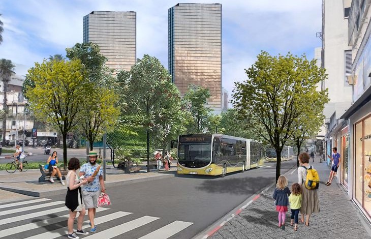 קו צהוב הדמיה קרדיט: ליאור שטיינברג, HUMANKIND