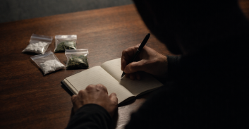 יומן העסקאות שהפליל את תושב עוספיה בהפעלת תחנת סמים בביתו