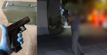 טובא-זנגריה: ניסוי כלים עם רובה בחצר וסרטון מפליל בהחזקת אקדח