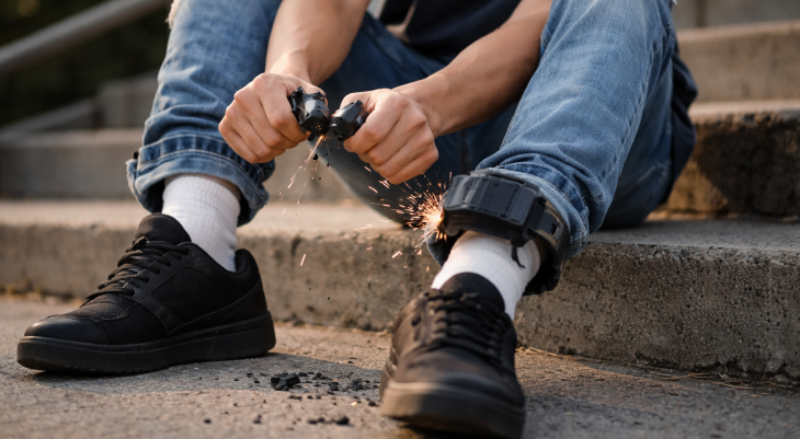 אזיק אלקטרוני בריחה קטין 