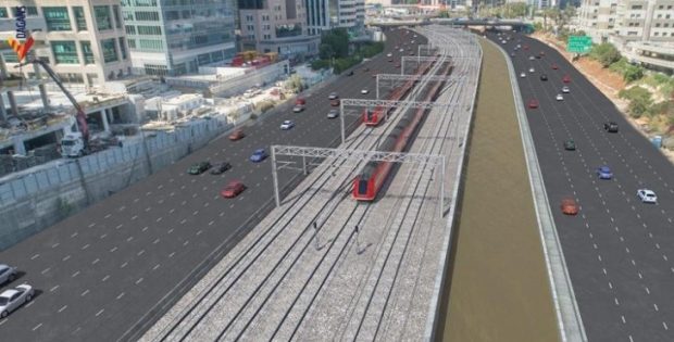 הוועדה לתשתיות לאומיות אישרה את ביצוע המסילה הרביעית של הרכבת באיילון