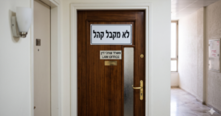 לא מקבל קהל עורך דין (AI)