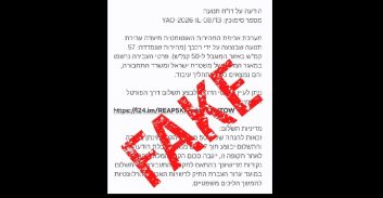 במשטרה מזהירים מהודעות פייק על עבירות תנועה