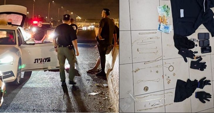 מעצר הרצליה רכוש מכשירי פריצה