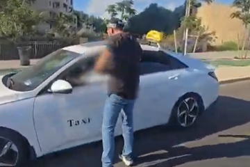 צפו: מעצרו של נהג מונית בחשד לעוקץ אלפי שקלים מקשיש דמנטי