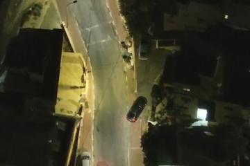 צילום מהרחפן: פסול נהיגה שנשפט לעבודות שירות תועד נוהג שוב