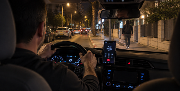 זיכוי לנאשם באיומים על מוקד 100 בזמן שעקב אחרי פורץ לרכבו
