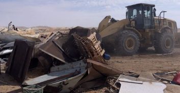 מפקחי רשות מקרקעי ישראל פינו 170 מבנים בלתי חוקיים בנגב הצפוני