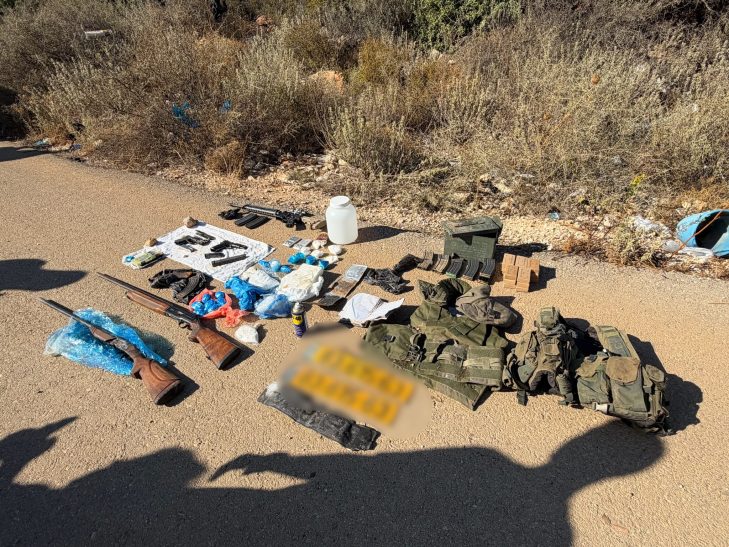 צפו: מצבור אמל"ח חריג נתפס במהלך פעילות נגד ארגון אבו-לטיף בצפון